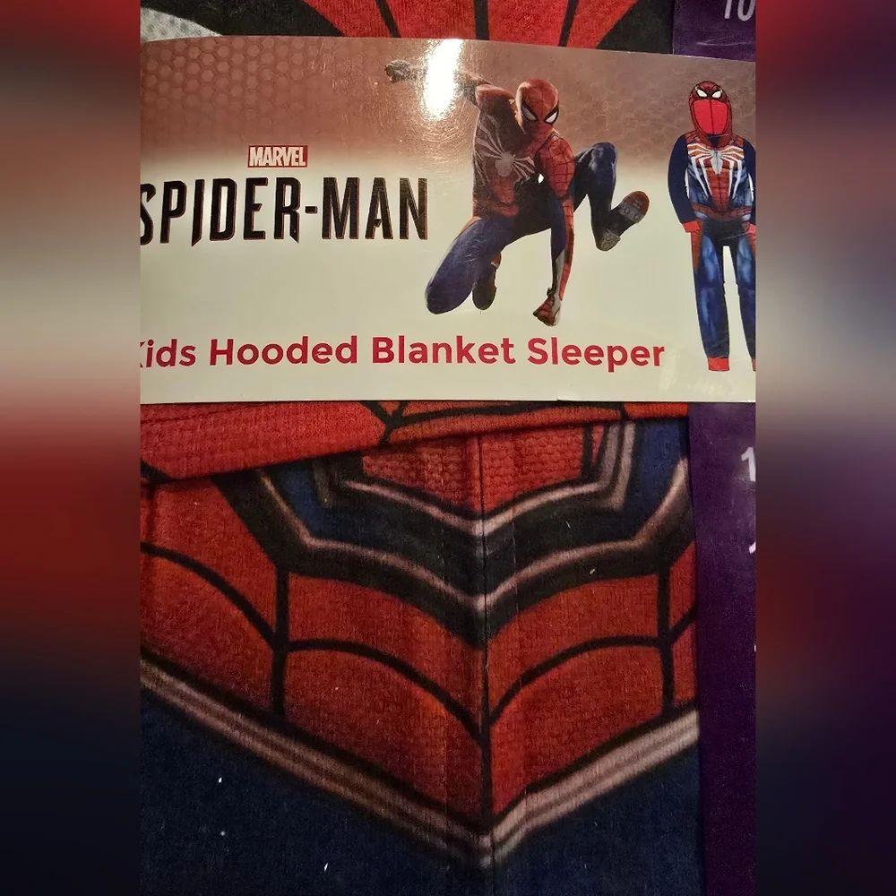🕷️🕸️Spider-Man Kids Hooded Blanket Sleeper🕸️🕷️